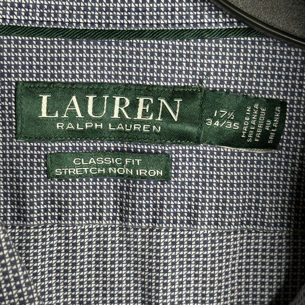 Lauren Ralph Lauren Men Classic Fit Stretch Non Iron Dress Shirt 17 1/2 34 35 - Picture 2 of 7